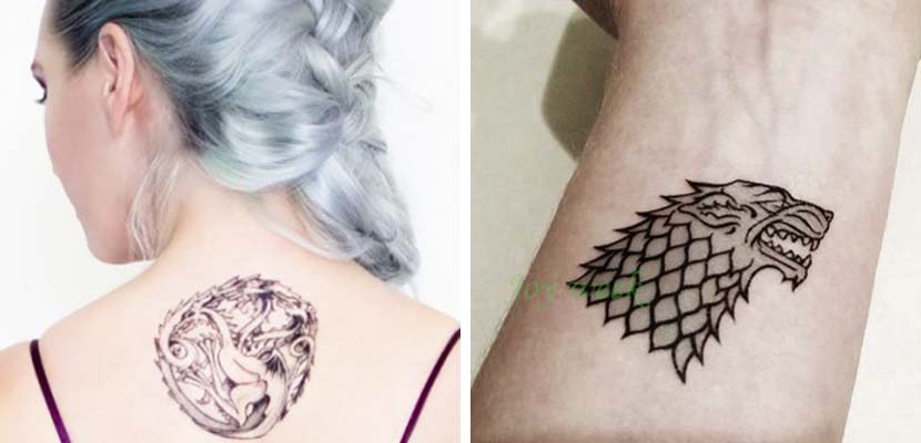 Tatouages inspirés de la série Game of Thrones