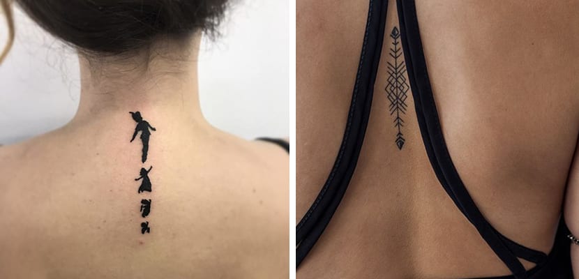 Idées de tatouage pour la région de la colonne vertébrale