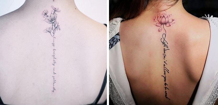Idées de tatouage pour la région de la colonne vertébrale
